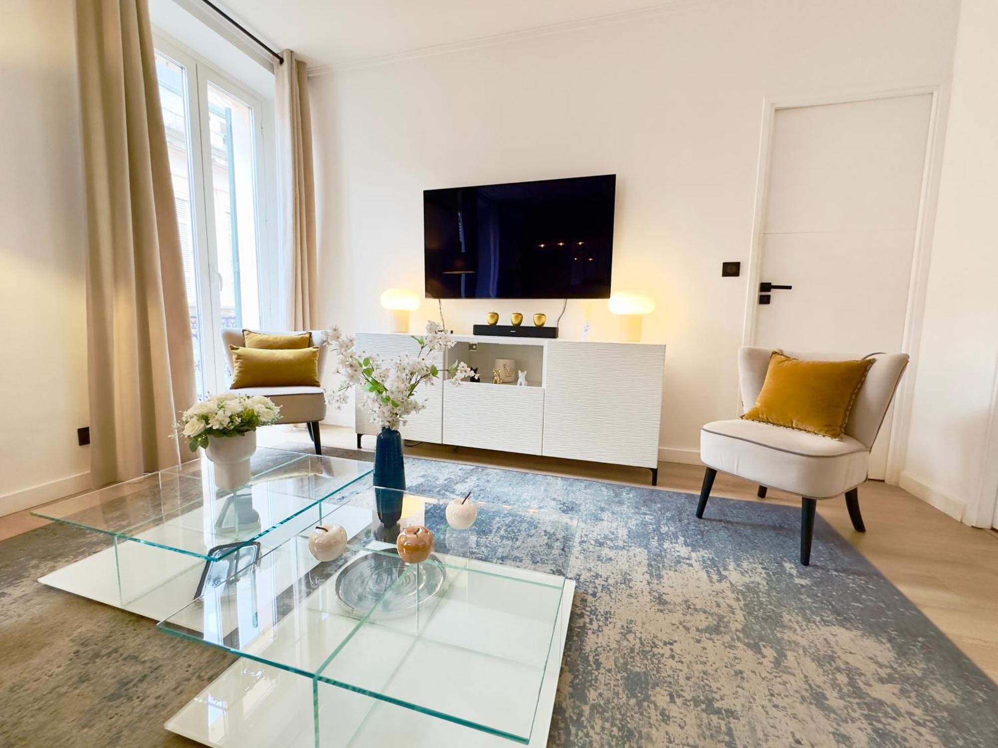 Luxueux 3 Pieces 80M2 - 2Ch - 2 Sdb - 1Mn Beach Croisette Cannes Luaran gambar